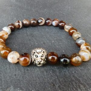 Halfedelsteen Armband - Bruine Obsidiaan