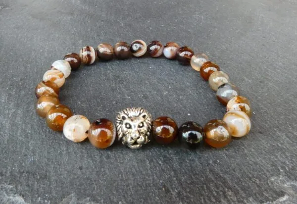 Halfedelsteen Armband - Bruine Obsidiaan