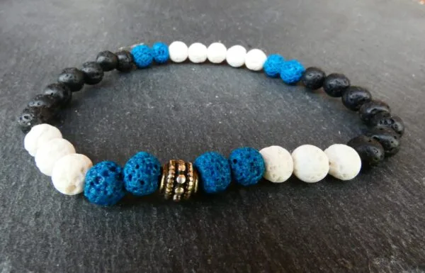 Halfedelsteen Armband - Lavasteen