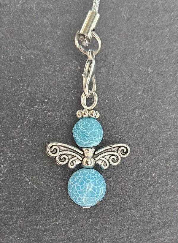 Beschermengel Halfedelsteen -  Agaath Frosted Blauw