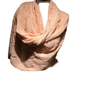 Gebreide Omslagdoek - Oud Roze