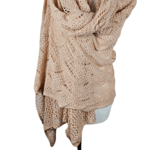 Gebreide Omslagdoek - Zalm