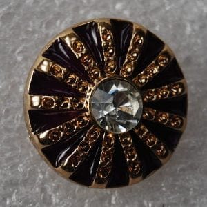 Click - Strass  Goud, Paars (18-20mm)