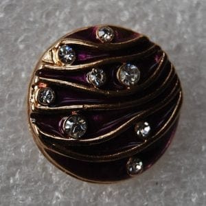 Click - Strass  Goud, Paars (18-20mm)