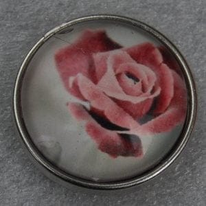 Click - Glas, Bloem  Roze (18-20mm)