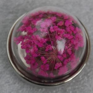 Click - Glas, Bloem, Bol  Roze (18-20mm)