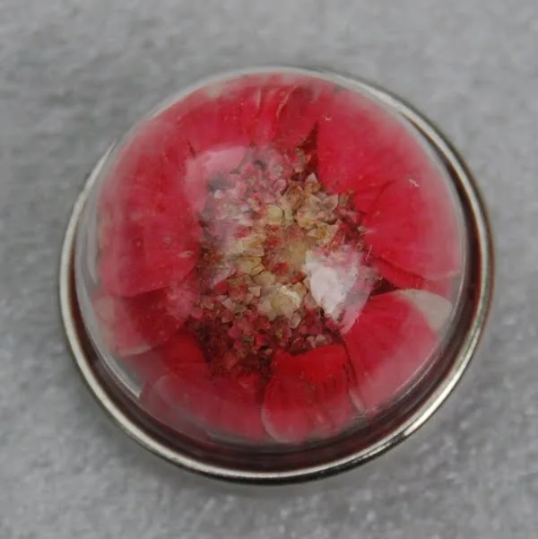 Click - Glas, Bloem, Bol  Roze (18-20mm)