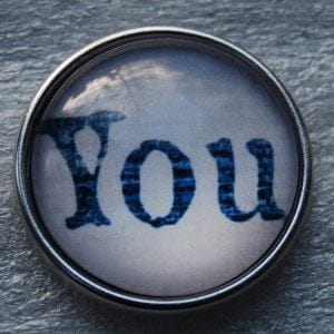 Click - Glas  Blauw, Wit (18-20mm)