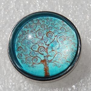 Click - Glas, Bol  Blauw, Groen, Bruin (18-20mm)