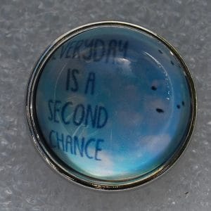 Click - Glas, Bol  Blauw (18-20mm)