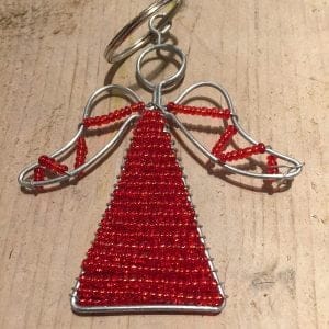 Sleutelhanger Engelen Bestaan - Rood