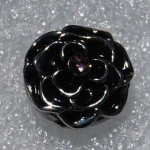 Click - Bloem, Strass  Roze (12mm)