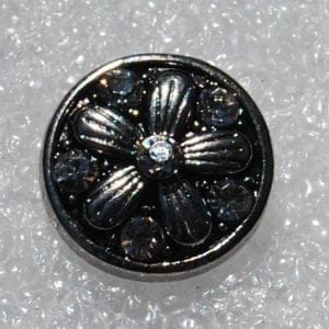 Click - Bloem, Strass   (12mm)
