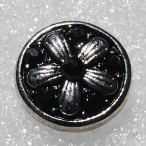 Click - Bloem, Strass  Rood (12mm)