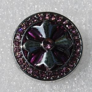 Click - Stras, Ster  Paars (18-20mm)