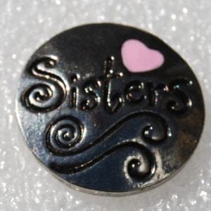 Click - Hart, Metaal Roze (18-20mm)