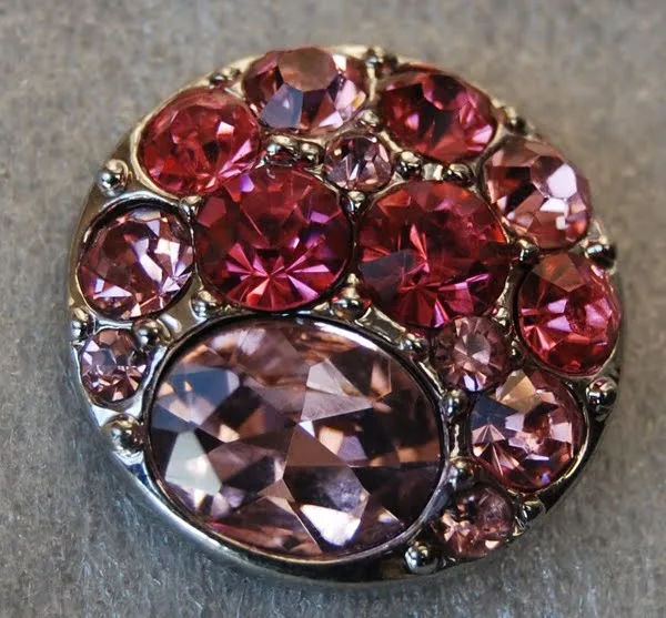 Click - Strass  Roze (18-20mm)