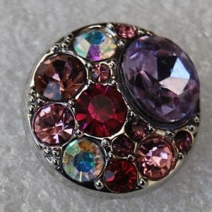 Click - Strass  Roze, Paars (18-20mm)