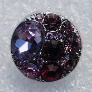 Click - Strass  Roze, Paars (18-20mm)