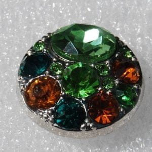 Click - Strass Groen, Bruin (18-20mm)