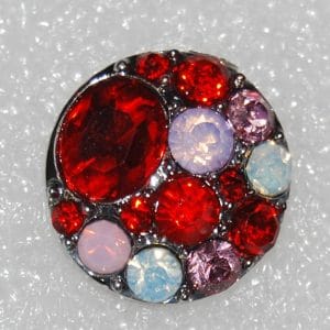 Click - Strass Rood, Wit (18-20mm)