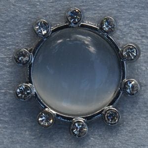 Click - Strass, Bloem  Wit (18-20mm)