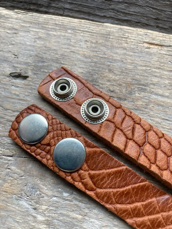 Enkele leren Armband voor 3 Clicks (18-20mm) - Afbeelding 4