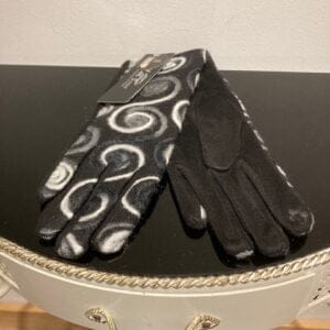 Handschoenen Grijs, Wit, Zwart