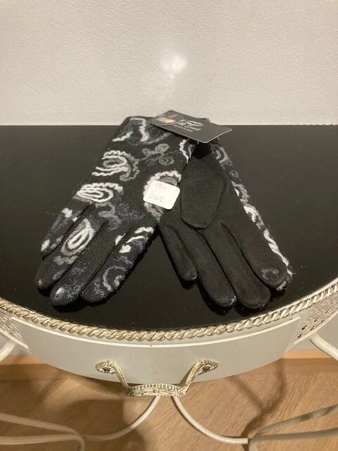 Handschoenen Grijs, Wit, Zwart - Afbeelding 2