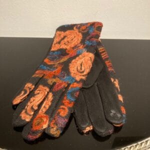 Handschoenen Oranje, Turquoise, Zwart