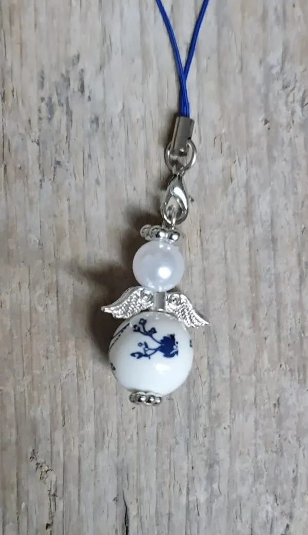 Beschermengel Delfts Blauw - Blauw, Wit