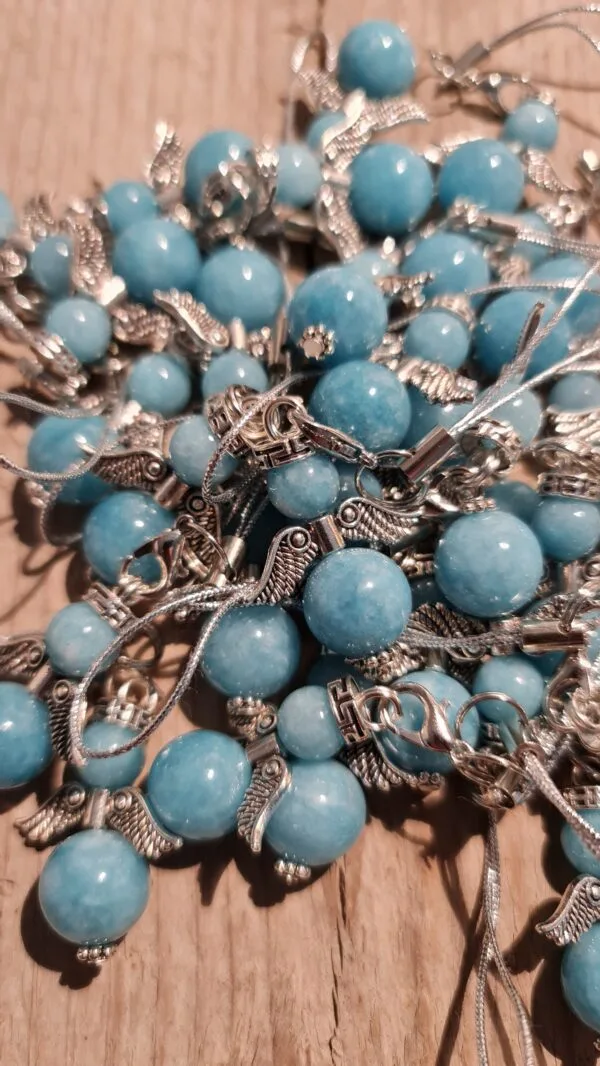 Beschermengel Halfedelsteen - Chalcedone Blauw - Afbeelding 3
