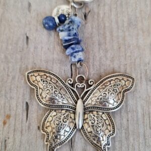 Sleutelhanger Vlinder Lapis Lazuli