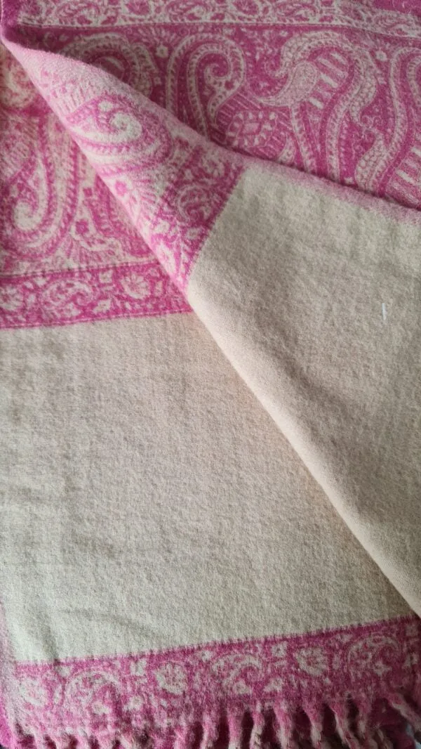 Yakwol Omslagdoek - Lila, Roze, Zand - Afbeelding 9