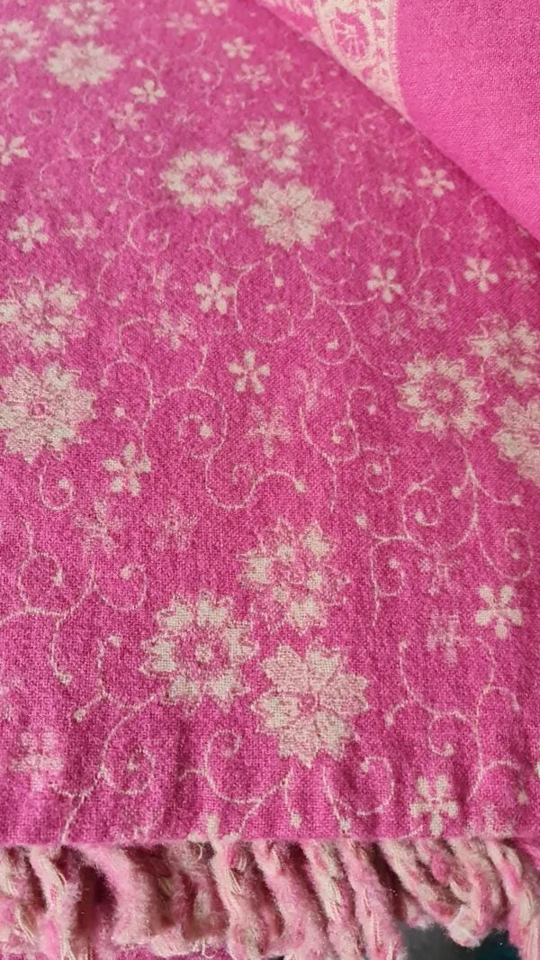 Yakwol Omslagdoek - Lila, Roze, Zand - Afbeelding 8