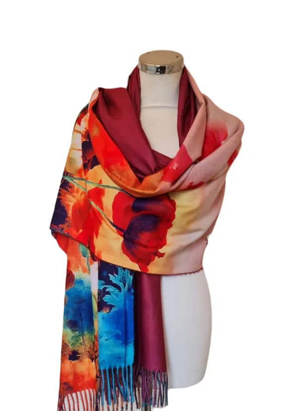 Sjaal Viscose Wol