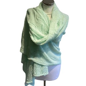 Gebreide Omslagdoek - Mint