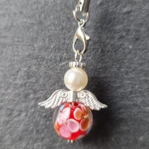 Beschermengel Luxe - Glas, Rood