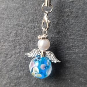 Beschermengel Luxe - Glas, Blauw