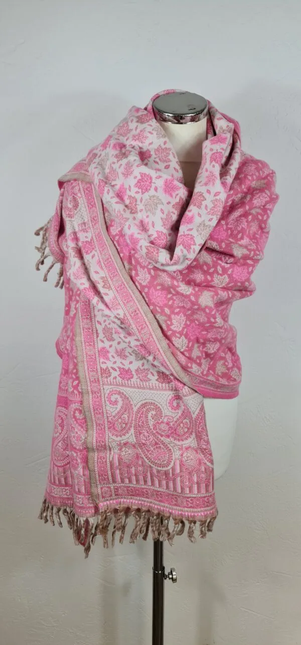 Yakwol Omslagdoek - Roze - Afbeelding 8