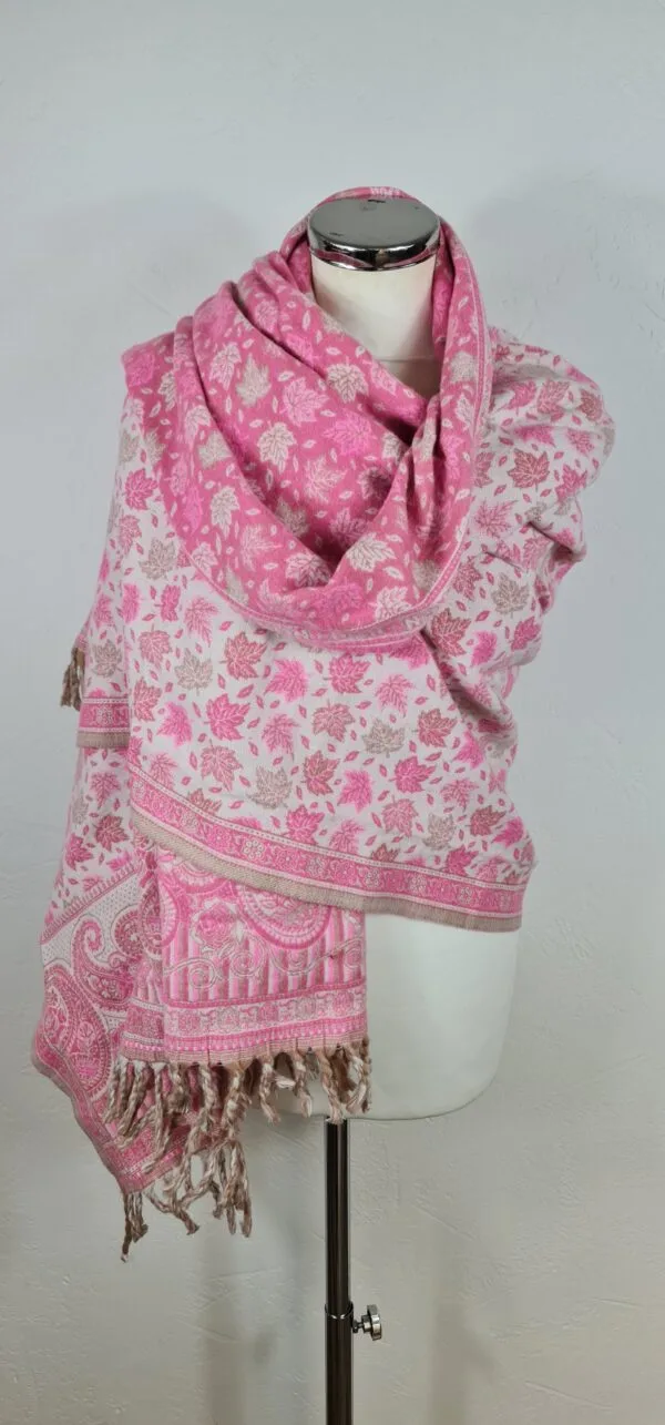 Yakwol Omslagdoek - Roze - Afbeelding 9