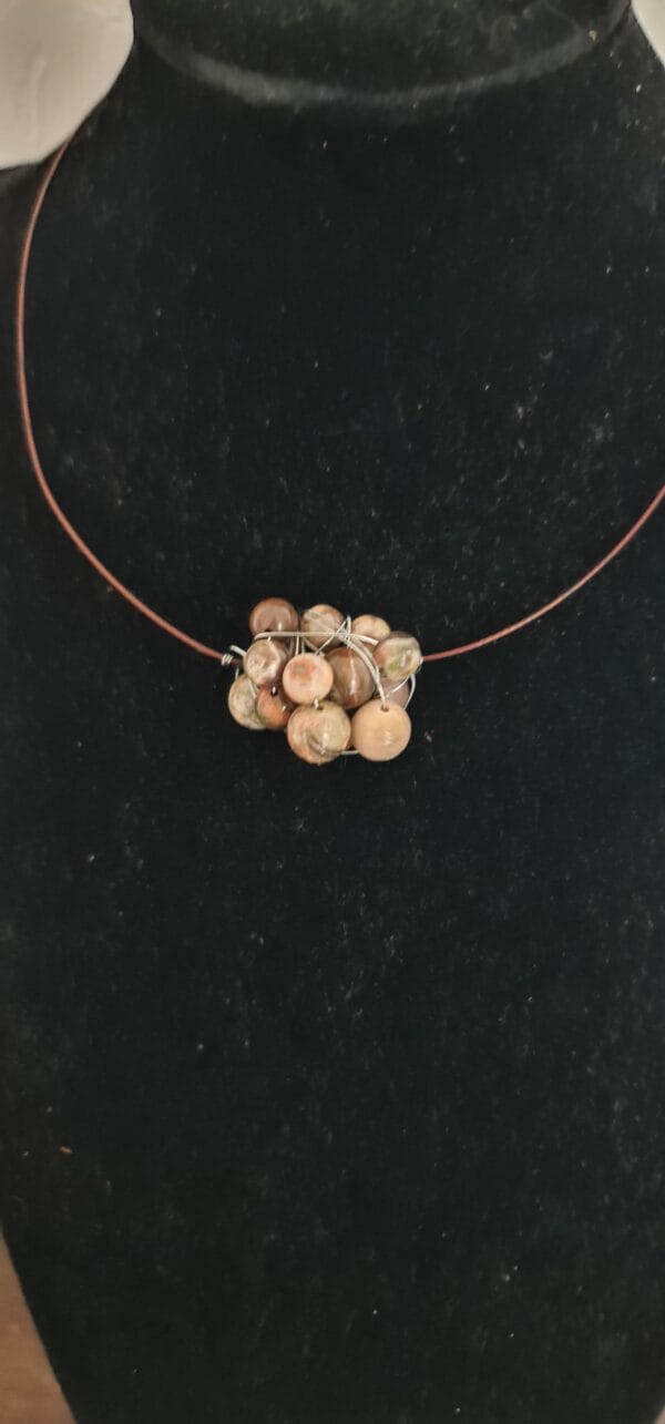 One7One2 ketting Picasso Jaspis - Afbeelding 3