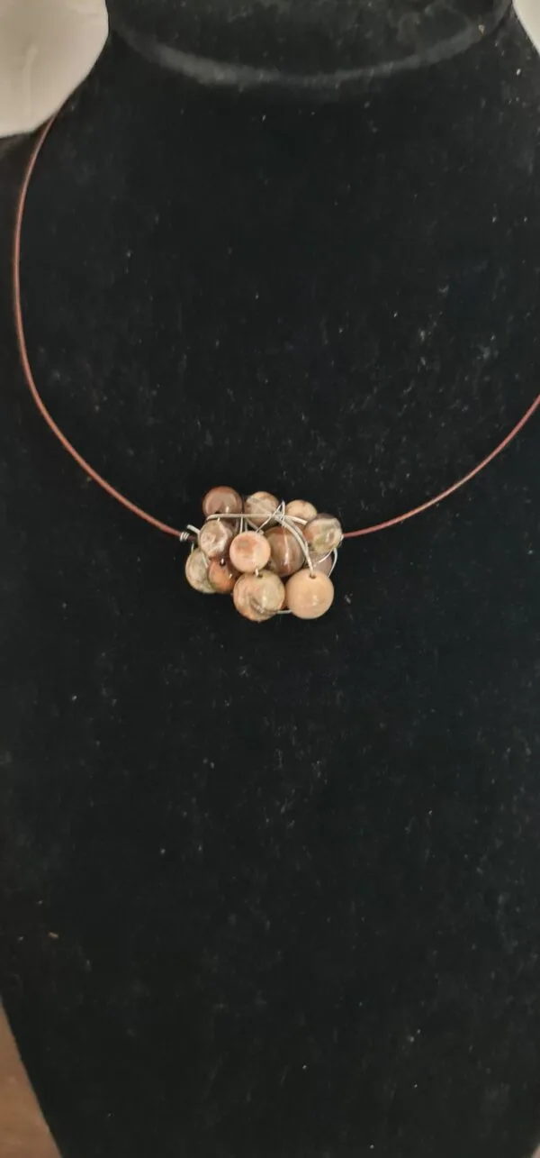 One7One2 ketting Picasso Jaspis - Afbeelding 3