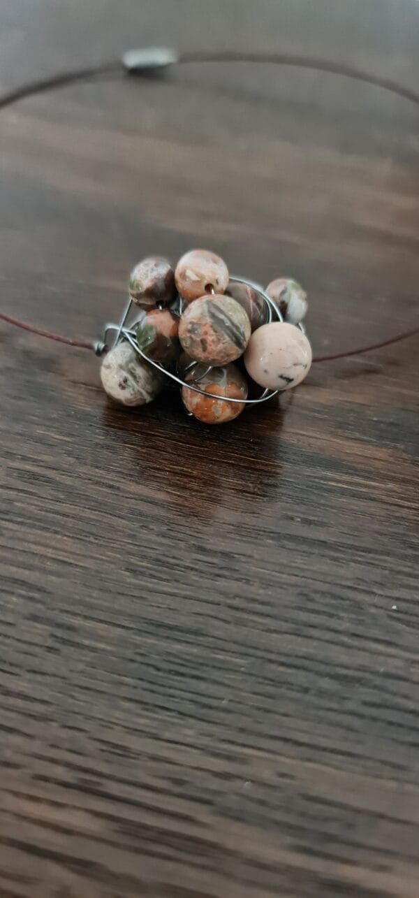 One7One2 ketting Picasso Jaspis - Afbeelding 5