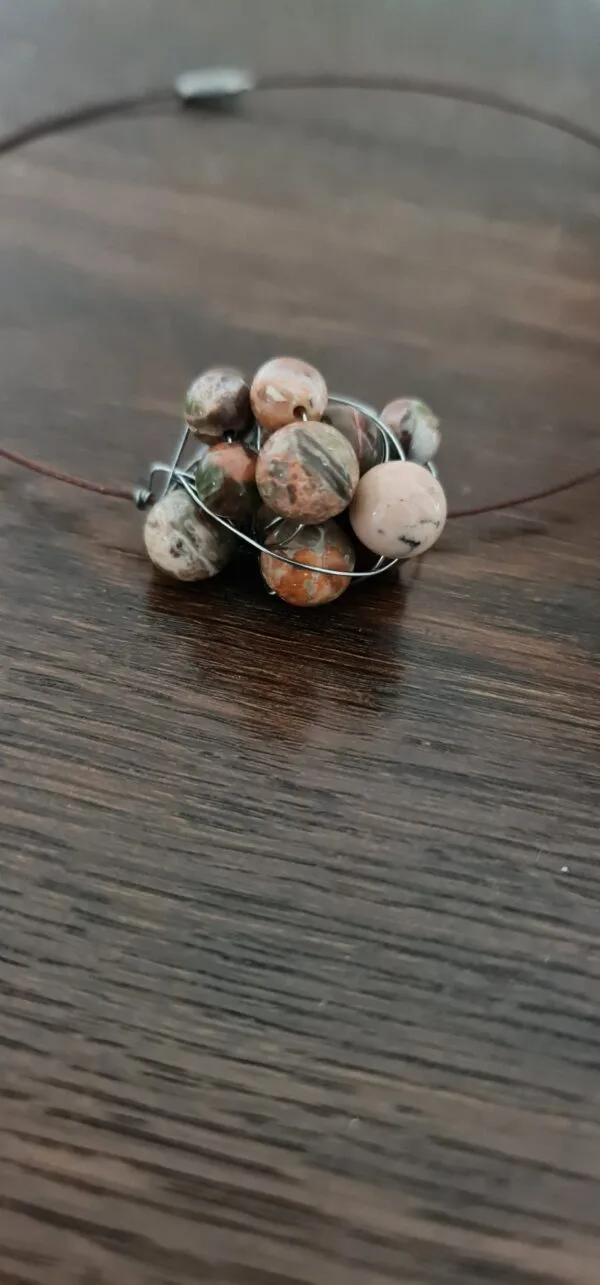 One7One2 ketting Picasso Jaspis - Afbeelding 5