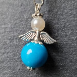 Beschermengel  Blauw, Zilver