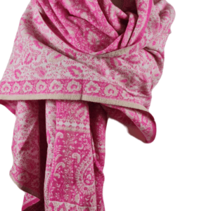 Yakwol Omslagdoek - Roze, Zand