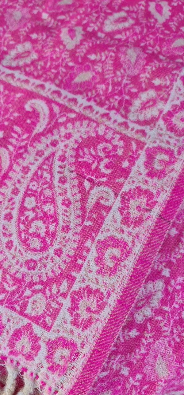 Yakwol Omslagdoek - Roze, Zand - Afbeelding 5