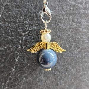 Beschermengel  Blauw, Grijs, Goud