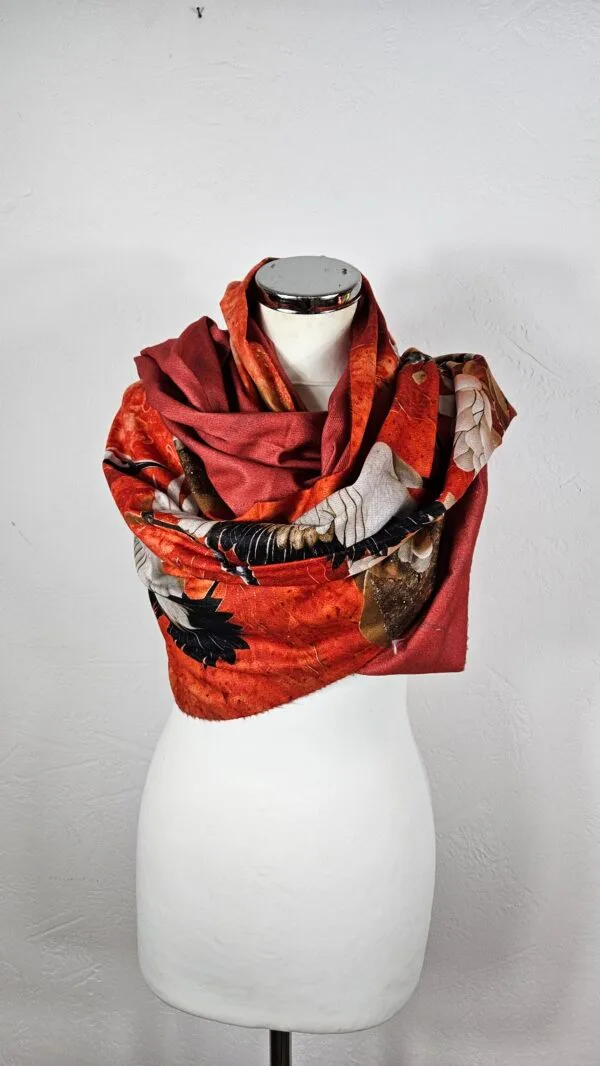 Sjaal Viscose Wol - Afbeelding 2